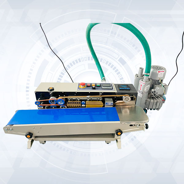 CONTINUOUS BAND SEALER WITH AIR SUCTION